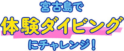 宮古島で体験ダイビングにチャレンジ！