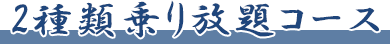 2種類乗り放題コース
