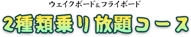 2種類乗り放題コース