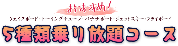 5種類乗り放題コース